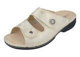 Finn Comfort Two-Strap Sandals Wide / Cream / 35 EU Finn Comfort Women's Zeno Sandals- Everest/ Steam