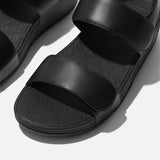 FitFlop Ankle Strap Sandals FitFlop Women's Lulu Adjustable Leather Back-Strap Sandals- All Black