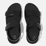 FitFlop Ankle Strap Sandals FitFlop Women's Lulu Adjustable Leather Back-Strap Sandals- All Black