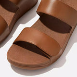 FitFlop Ankle Strap Sandals FitFlop Women's Lulu Adjustable Leather Back-Strap Sandals- Light Tan