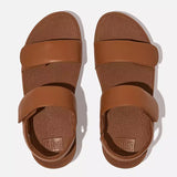FitFlop Ankle Strap Sandals FitFlop Women's Lulu Adjustable Leather Back-Strap Sandals- Light Tan
