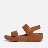 FitFlop Ankle Strap Sandals Medium / Brown / 5 US FitFlop Women's Lulu Adjustable Leather Back-Strap Sandals- Light Tan