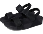 Fitflop Sandals Fitflop Womens Lulu Adjustable Shimmer Lux Sandals - Black