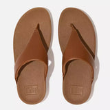 FitFlop Thong Sandals FitFlop Women's Lulu Leather Flip Flops- Light Tan