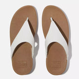 FitFlop Thong Sandals FitFlop Women's Lulu Leather Flip Flops- White