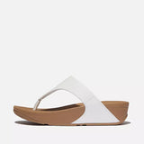 FitFlop Thong Sandals Medium / White / 5 US FitFlop Women's Lulu Leather Flip Flops- White