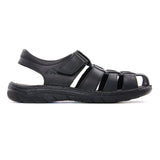 Fluchos Fisherman Sandals Fluchos Men's Dozer Fisherman Sandals- Black