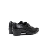 Fluchos Heels Fluchos Women's Charis Slip On Heeled Loafers- Negro