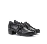 Fluchos Heels Fluchos Women's Charis Slip On Heeled Loafers- Negro