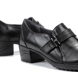 Fluchos Heels Fluchos Women's Charis Slip On Heeled Loafers - Negro