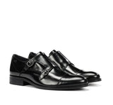 Fluchos Lace-Ups & Oxfords Fluchos Men's Robert Monk Strap Dress Shoes- Black