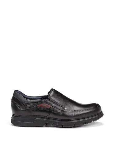 Fluchos Slip-Ons & Loafers 39 EU / D (Medium) / Black Fluchos Mens Celtic Slipon Shoes - Black