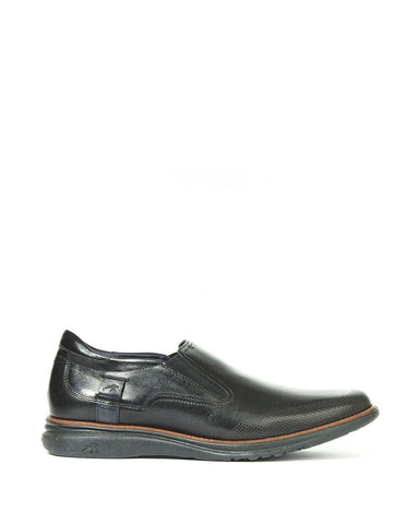 Fluchos Slip-Ons & Loafers Black / EU 39 / M Fluchos Mens Fenix Slip on Shoes - Brezza Negro