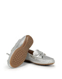 Fluchos Slip-Ons & Loafers Fluchos Womens Bruni Loafer - Metallic White