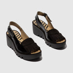 Fly London Summer Footwear 37 Fly London BIND303Fly Sling Back-  Black