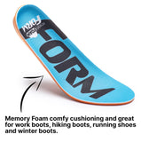 Form Insoles - Supportive Form Unisex Memory Foam Anti Fatigue Cushioning- Blue/Orange