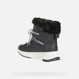 Geox Mid Boots Geox Women's Falena Leather Winter Boots- Black