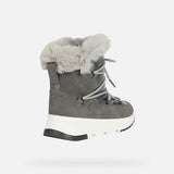 Geox Mid Boots Geox Women's Falena Leather Winter Boots- Dark Grey