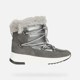 Geox Mid Boots Geox Women's Falena Leather Winter Boots- Dark Grey