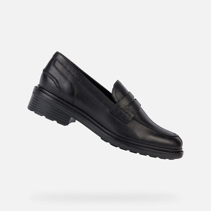 Geox Slip-Ons & Loafers Black / 35 / M Geox Womens Walk Pleasure Loafers - Black