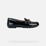 Geox Slip-Ons & Loafers Geox Women's Kosmopolis Loafers- Black Patent