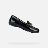 Geox Slip-Ons & Loafers Geox Women's Kosmopolis Loafers- Black Patent