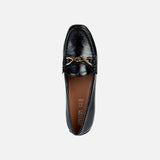Geox Slip-Ons & Loafers Geox Women's Kosmopolis Loafers- Black Patent