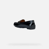 Geox Slip-Ons & Loafers Geox Women's Kosmopolis Loafers- Black Patent