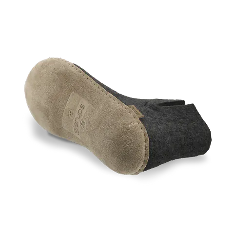 Glerups Slipper Boots Glerups Low Boot Slippers- Charcoal