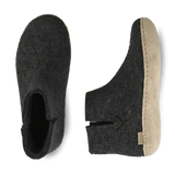 Glerups Slipper Boots Glerups Low Boot Slippers- Charcoal