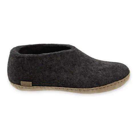 Glerups Slippers - Closed Heel Glerups Shoe Slippers - Charcoal