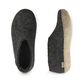 Glerups Slippers - Closed Heel Glerups Shoe Slippers - Charcoal