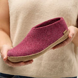 Glerups Slippers - Closed Heel Glerups Shoe Slippers- Cranberry