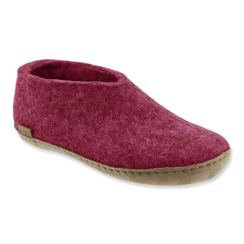 Glerups Slippers - Closed Heel Glerups Shoe Slippers- Cranberry