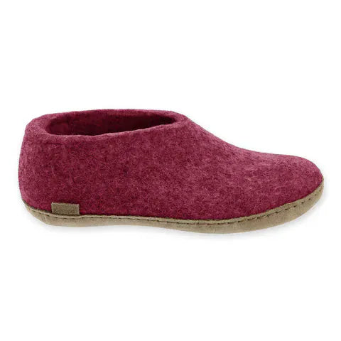 Glerups Slippers - Closed Heel Glerups Shoe Slippers- Cranberry