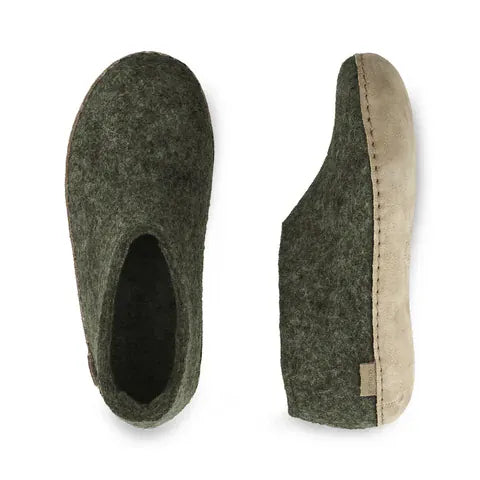 Glerups Slippers - Closed Heel Glerups Shoe Slippers- Forest