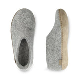 Glerups Slippers - Closed Heel Glerups Shoe Slippers- Grey