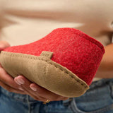 Glerups Slippers - Closed Heel Glerups Shoe Slippers- Red