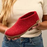 Glerups Slippers - Closed Heel Glerups Shoe Slippers- Red