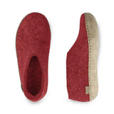 Glerups Slippers - Closed Heel Glerups Shoe Slippers- Red