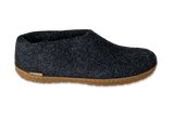 Glerups Slippers - Closed Heel Medium / Charcoal / 35 EU Glerups Rubber Sole Shoe Slippers - Charcoal