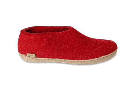 Glerups Slippers - Closed Heel Medium / Red / 35EU Glerups Shoe Slippers - Red