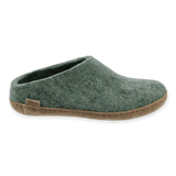 Glerups Slippers Glerups Open Heel Slippers- Moss Green