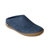 Glerups Slippers - Open Heel Glerups Open Heel Rubber Sole Slippers - Denim