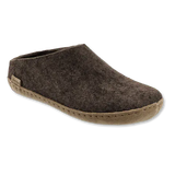 Glerups Slippers - Open Heel Glerups Open Heel Slippers- Brown