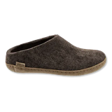 Glerups Slippers - Open Heel Glerups Open Heel Slippers- Brown