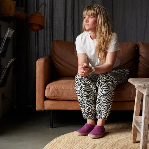 Glerups Slippers - Open Heel Glerups Open Heel Slippers- Cranberry