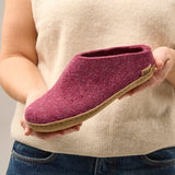 Glerups Slippers - Open Heel Glerups Open Heel Slippers- Cranberry