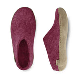 Glerups Slippers - Open Heel Glerups Open Heel Slippers- Cranberry