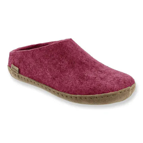 Glerups Slippers - Open Heel Glerups Open Heel Slippers- Cranberry